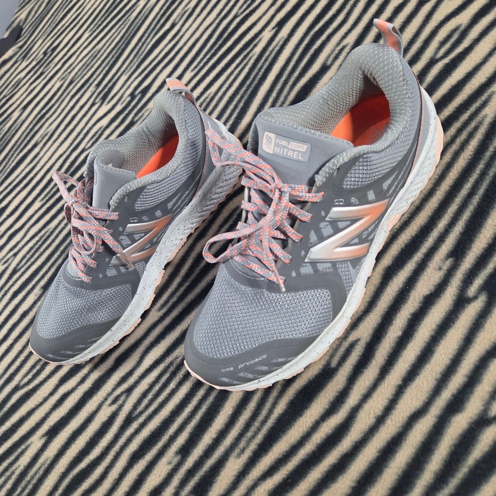 New Balance FuelCore Nitrel All Terrain Trail Shoes WTNTRCS1 Grey Peach 8.5